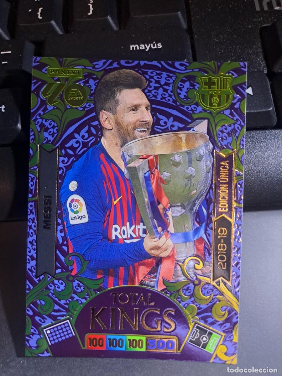 Colecionismo Cromos antigos: ADRENALYN XL MESSI EDICION UNICA TOTAL KINGS 2018 2019 BARCELONA CROMO LIGA 2025 2026 25 26 PANINI