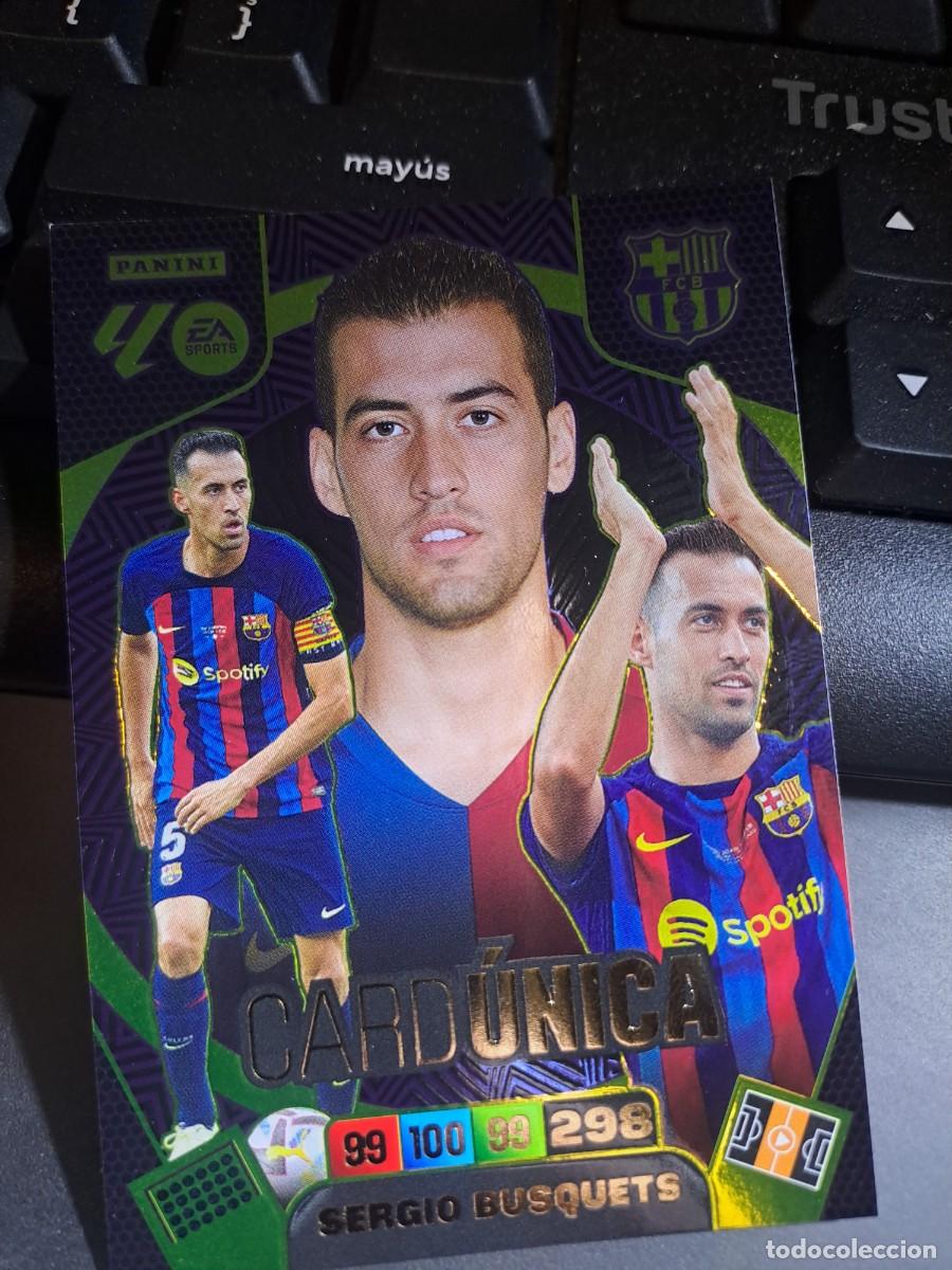 Coleccionismo Cromos antiguos: ADRENALYN XL SERGIO BUSQUETS CARD UNICA BARCELONA CROMO LIGA 2025 2026 25 26 PANINI