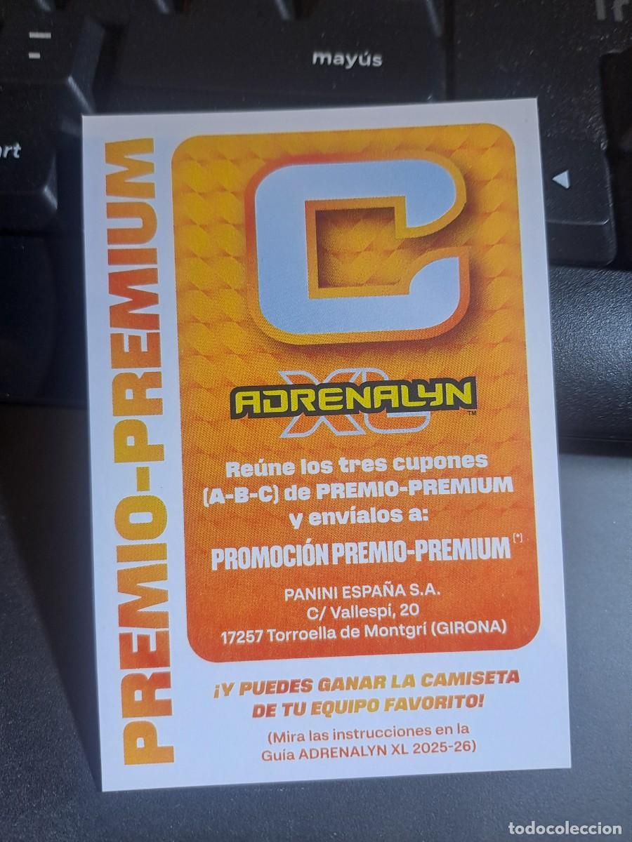 Coleccionismo Cromos antiguos: ADRENALYN XL PREMIO PREMIUM LETRA C CROMO LIGA 2025 2026 25 26 PANINI