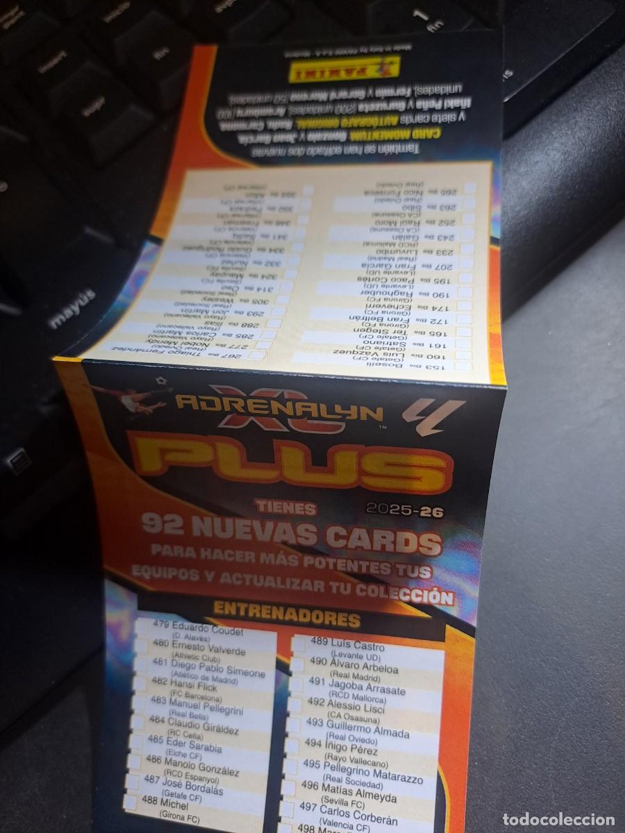 Coleccionismo Cromos antiguos: ADRENALYN XL INDICE PLUS CROMO LIGA 2025 2026 25 26 PANINI