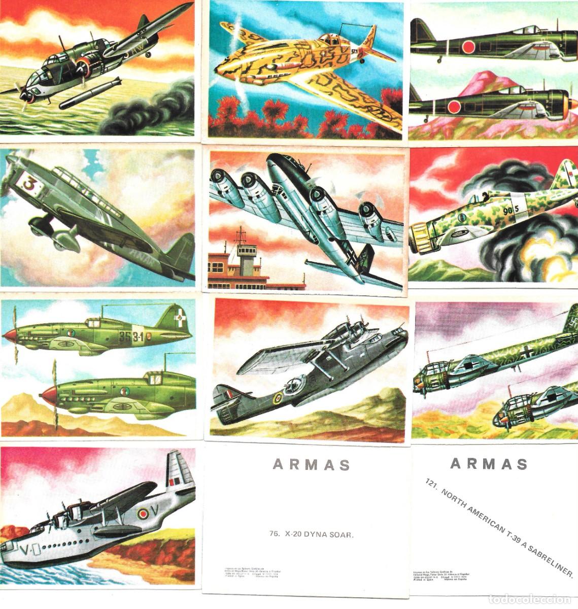 Coleccionismo Cromos antiguos: i&ntilde;i LOTE 43 CROMOS NUEVOS ARMAS MAGA 1974 PREGUNTE FALTAS ROBLE