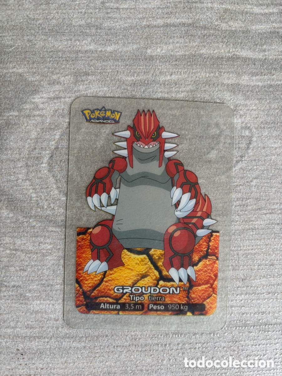 Coleccionismo Cromos antiguos: Carta Lamincards lamin card Pokemon advanced generaci&oacute;n groudon