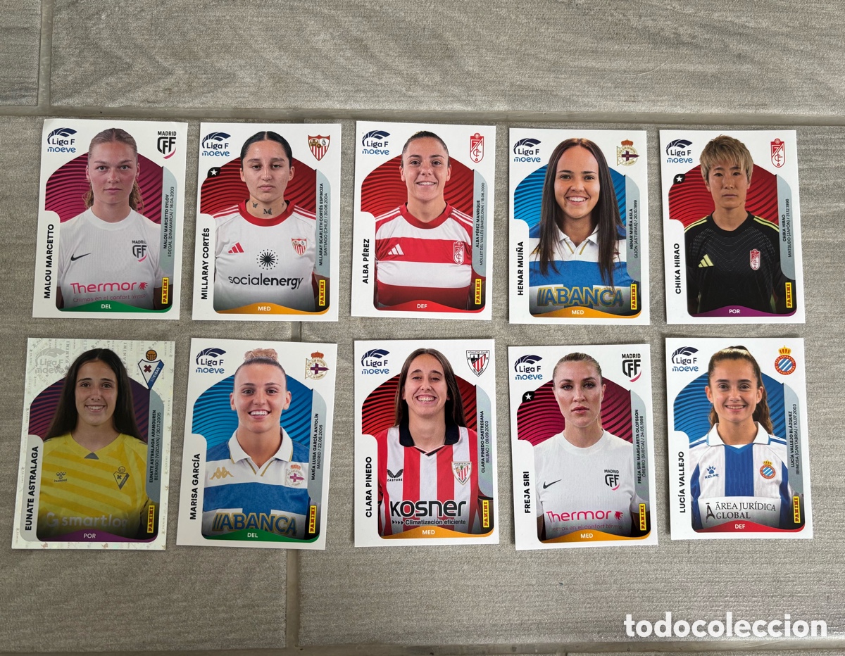 Coleccionismo Cromos antiguos: Lote cromos sticker Liga F moeve
