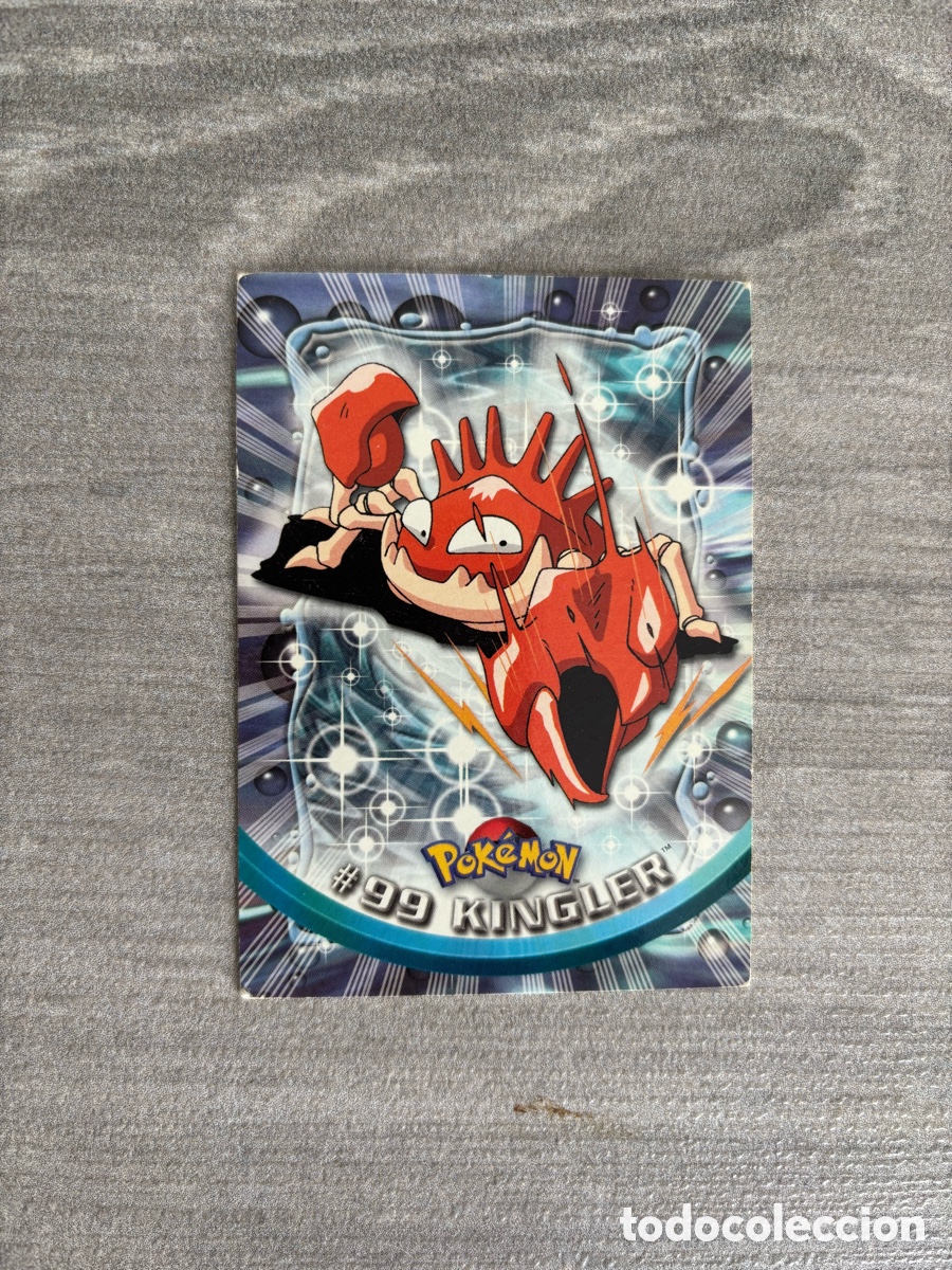 Coleccionismo Cromos antiguos: Carta pokemon topps a&ntilde;o 2000 ilustraci&oacute;n Kingler 99