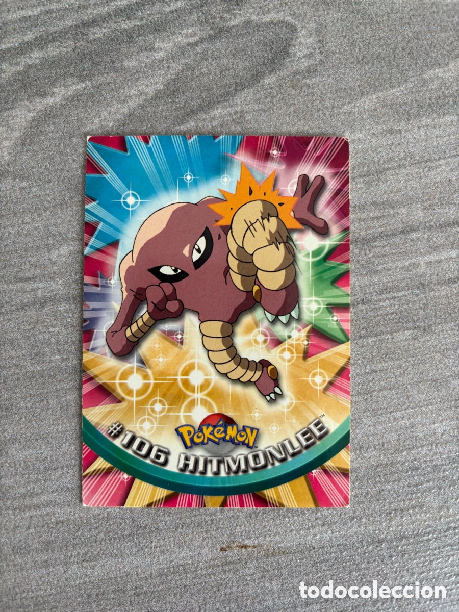Coleccionismo Cromos antiguos: Carta pokemon topps a&ntilde;o 2000 ilustraci&oacute;n Hitmonlee 106