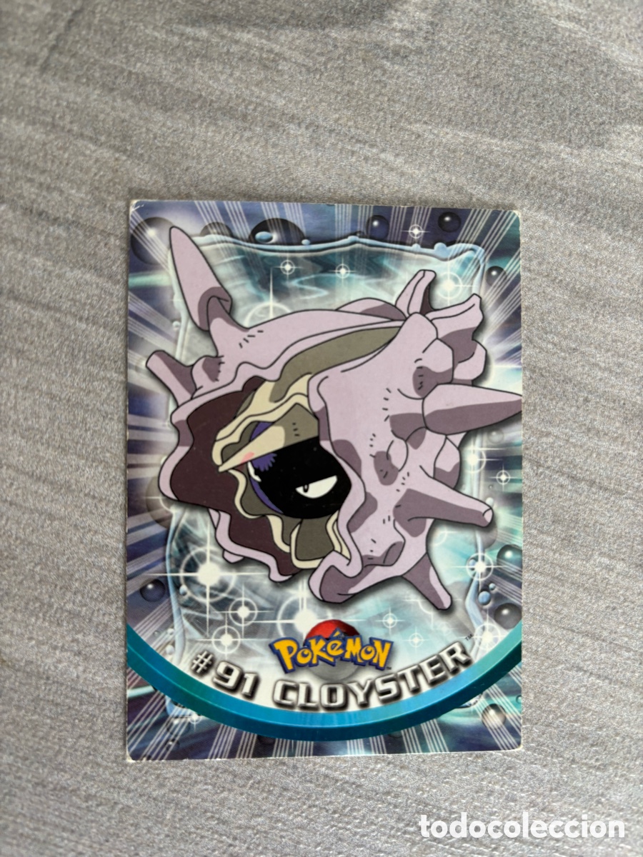 Coleccionismo Cromos antiguos: Carta pokemon topps a&ntilde;o 2000 ilustraci&oacute;n Cloyster 91