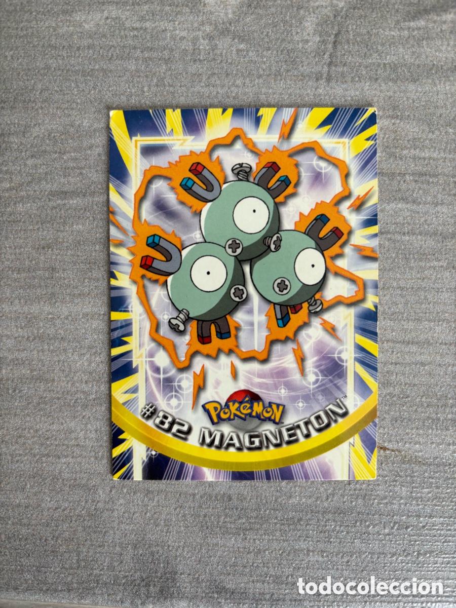 Coleccionismo Cromos antiguos: Carta pokemon topps a&ntilde;o 2000 ilustraci&oacute;n Magneton 82