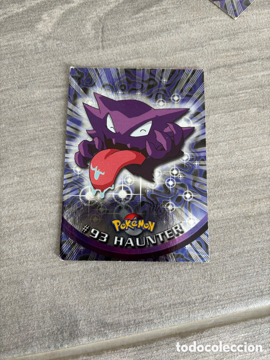 Coleccionismo Cromos antiguos: Carta pokemon topps a&ntilde;o 2000 ilustraci&oacute;n Haunter 93