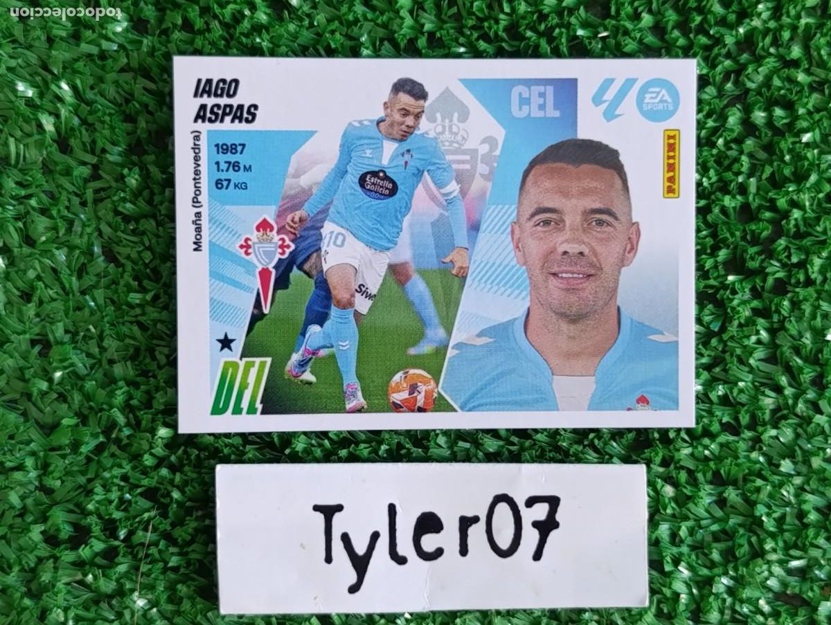 Coleccionismo Cromos antiguos: IAGO ASPAS CELTA 20 LIGA ESTE 2025 2026 25 26