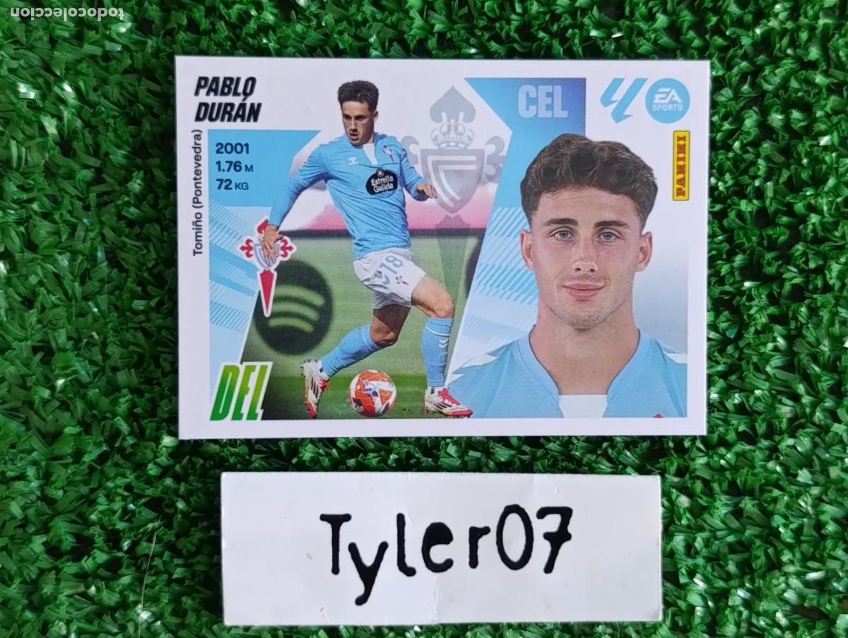 Coleccionismo Cromos antiguos: PABLO DURAN CELTA 17 LIGA ESTE 2025 2026 25 26