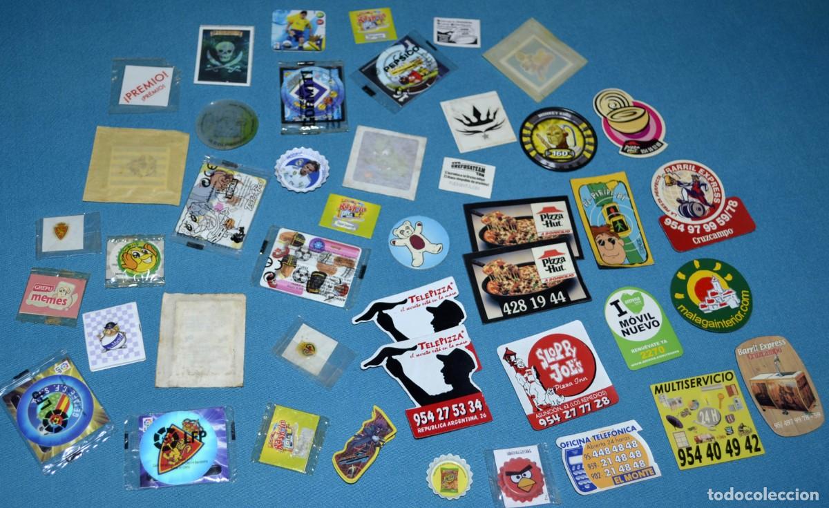 Colecionismo Cromos antigos: Lote cromos, tazos, imanes, pegatinas, etc.
