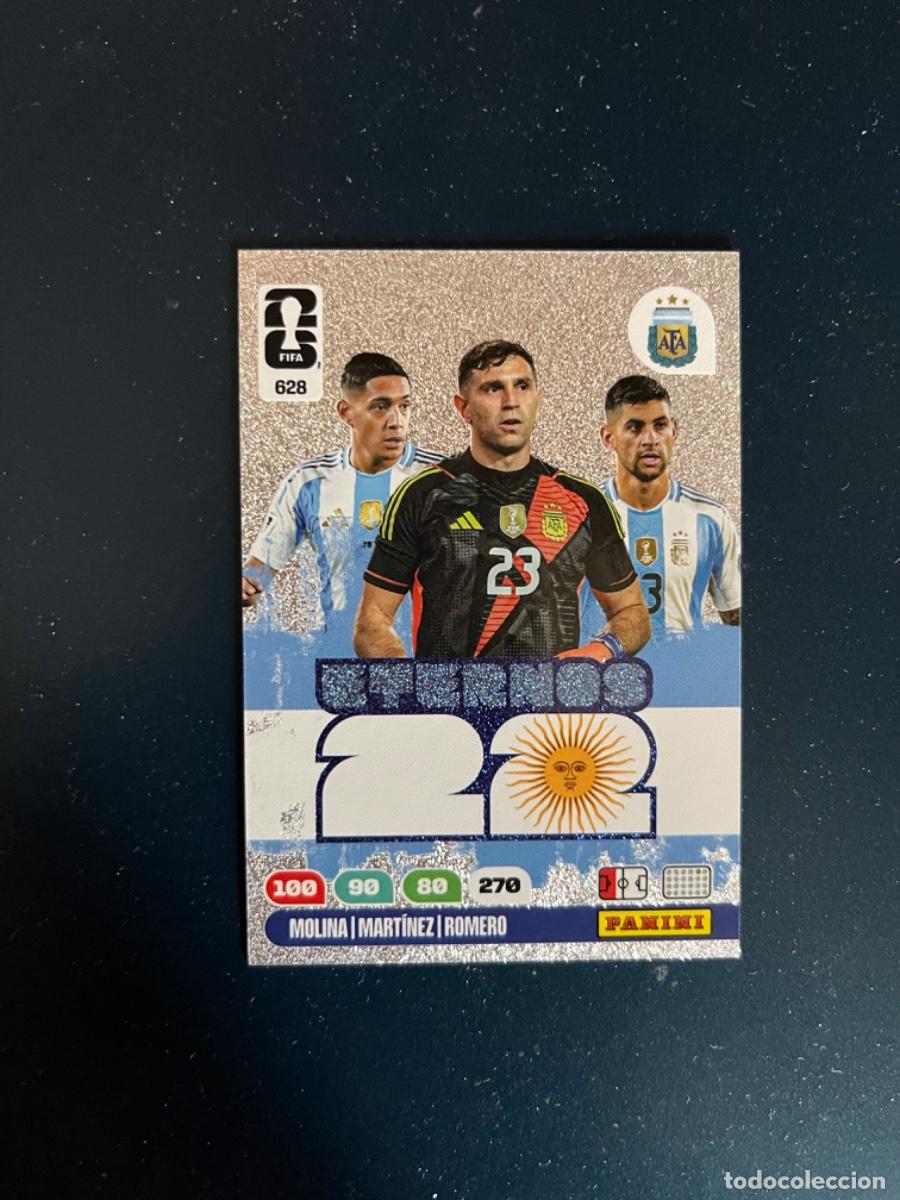 Coleccionismo Cromos antiguos: 628 molina martinez romero argentina eternos 22 adrenalyn world cup mundial 2026