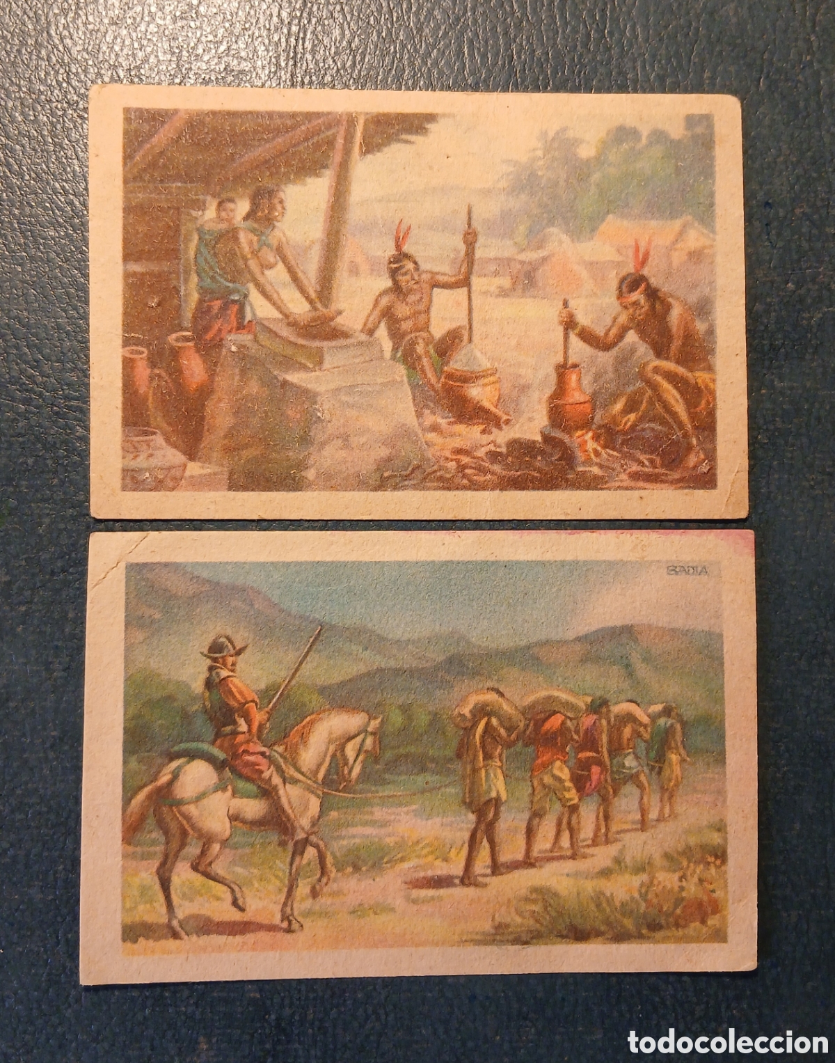 Sammeln alte Sammelbilder: 2 cromos Chocolates BUBI. Col. Historia del cacao y el chocolate