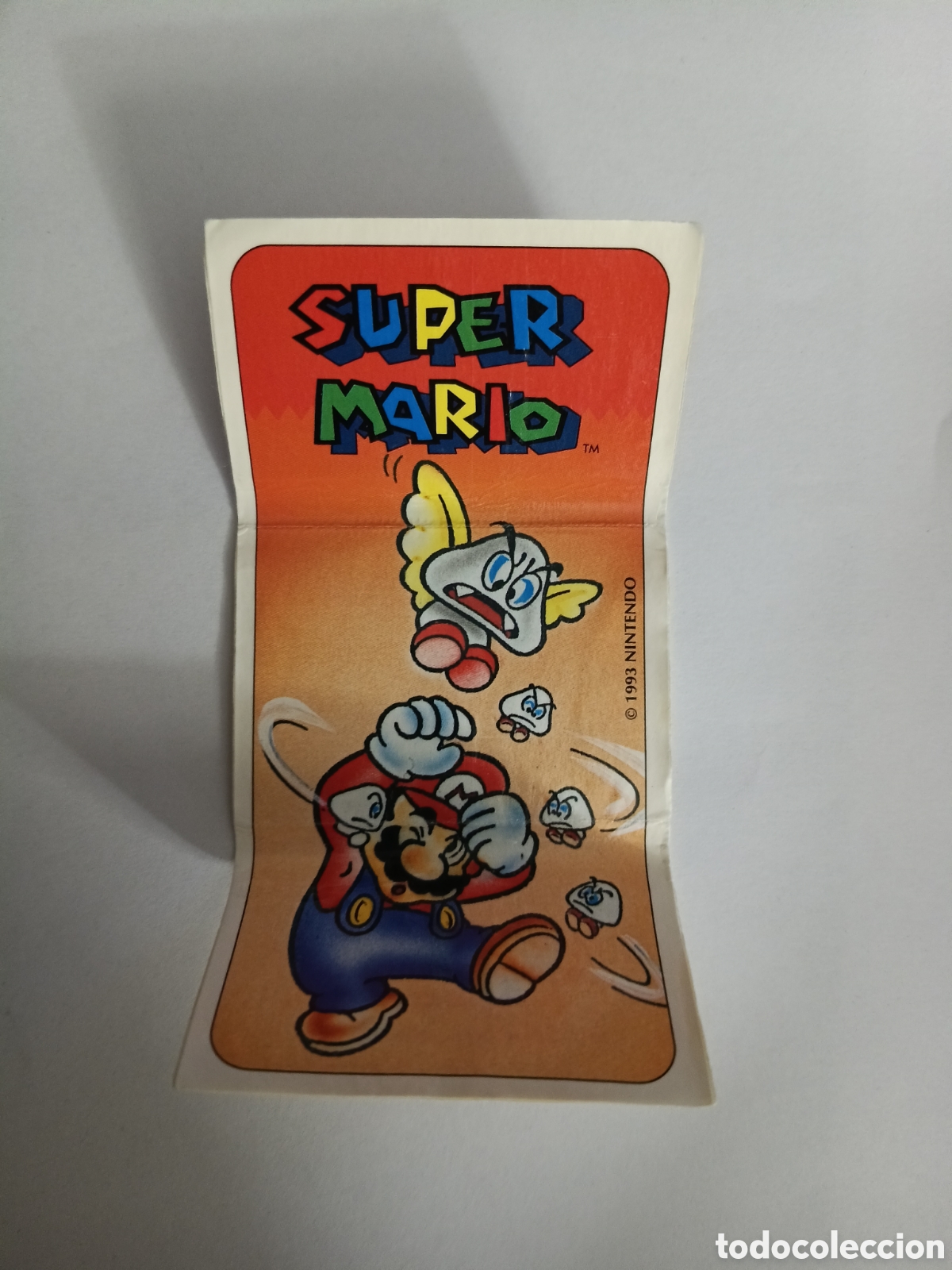 Coleccionismo Cromos antiguos: PEGATINA CROMO PANRICO BIMBO BIMBOCAO SUPER MARIO BROS SUPER ADHESIVO GAMEBOY