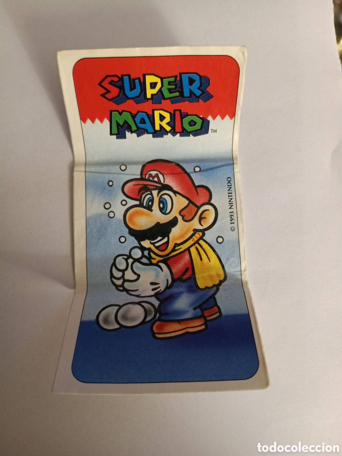 Coleccionismo Cromos antiguos: PEGATINA CROMO PANRICO BIMBO BIMBOCAO SUPER MARIO BROS SUPER ADHESIVO GAMEBOY