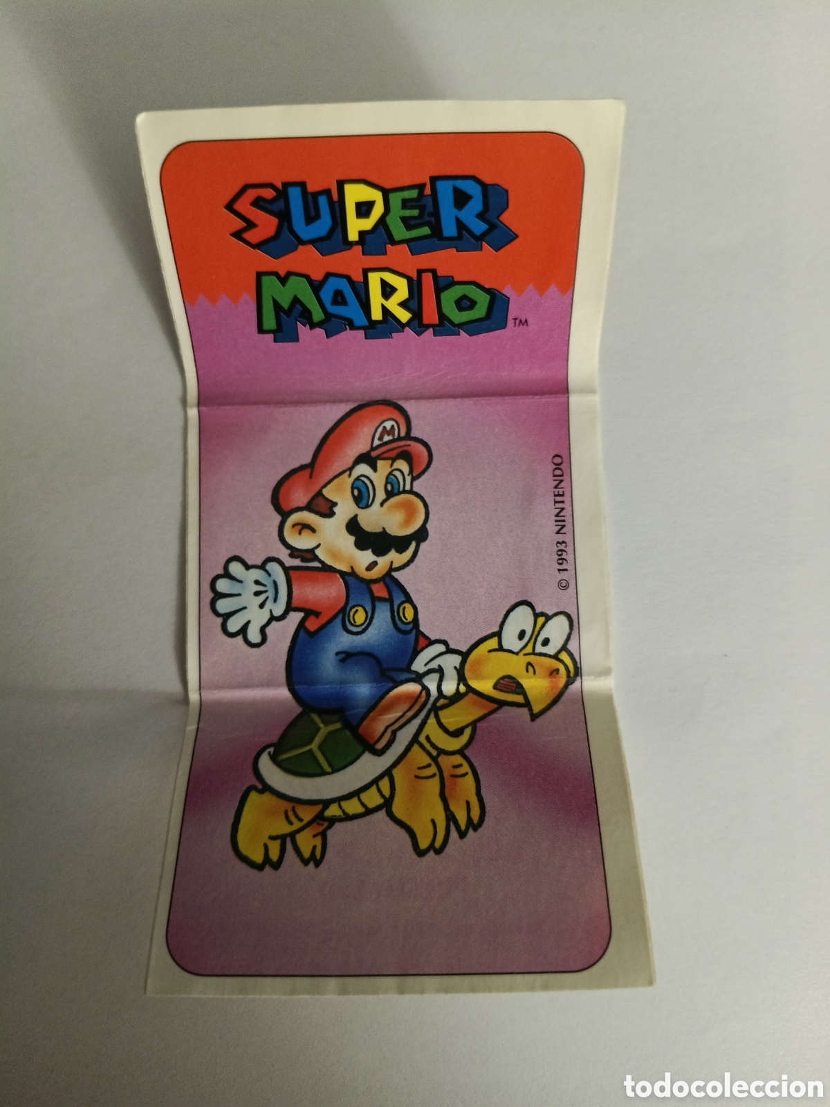 Coleccionismo Cromos antiguos: PEGATINA CROMO PANRICO BIMBO BIMBOCAO SUPER MARIO BROS SUPER ADHESIVO GAMEBOY