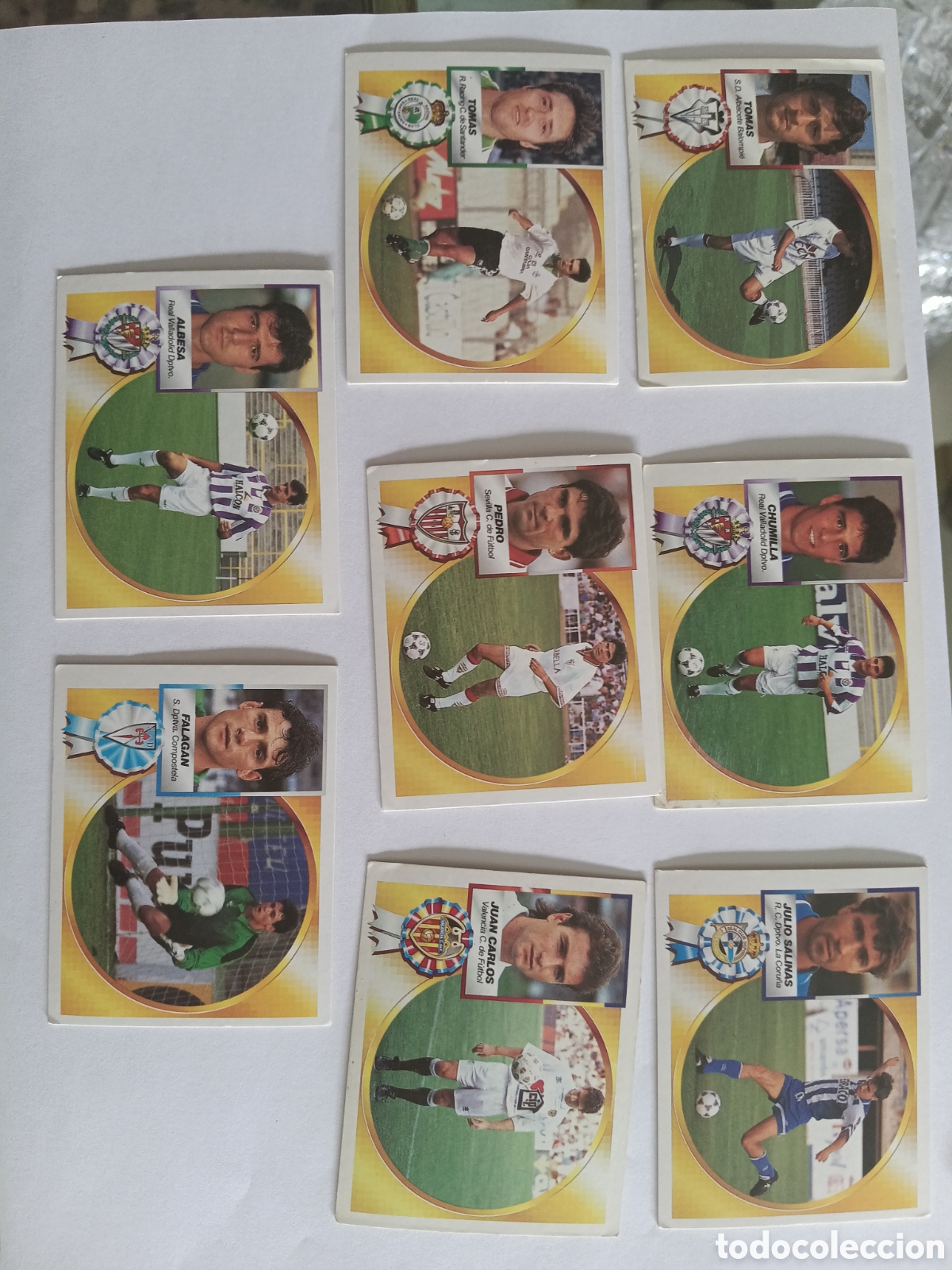 Coleccionismo Cromos antiguos: LOTE 8 CROMOS ADHESIVOS EDICIONES ESTE 1994 1995 &Uacute;LTIMOS FICHAJES