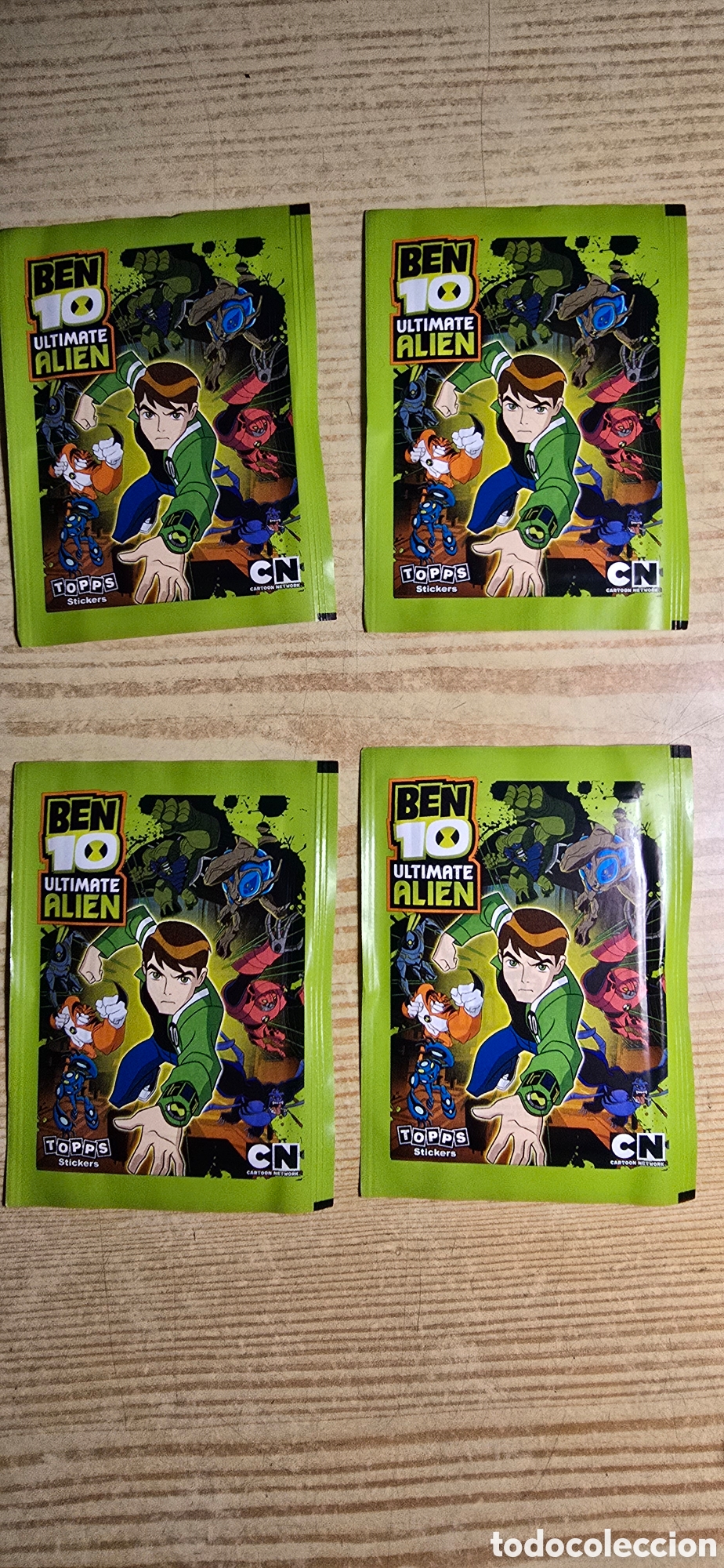 Coleccionismo Cromos antiguos: Ben 10 ultimate alien 4 sobres de cromos