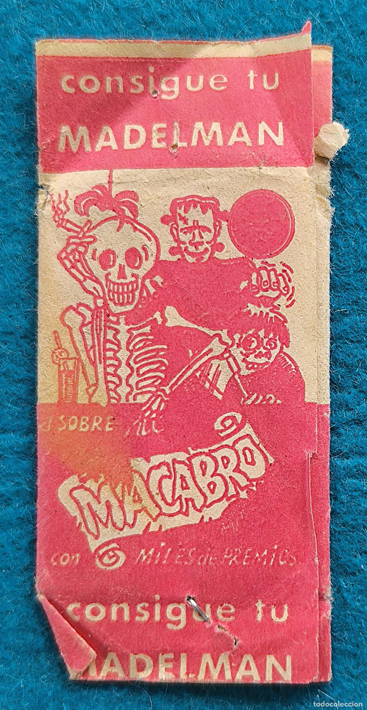 Coleccionismo Cromos antiguos: RW SOBRE DE CROMOS MONSTRUOS DIABOLICOS CONSIGUE TU MADELMAN MACABRO ORGINAL