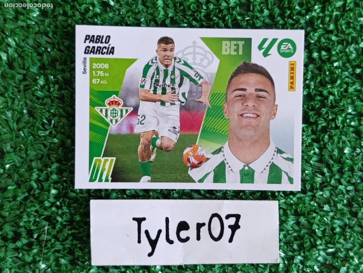 Coleccionismo Cromos antiguos: PABLO GARCIA BETIS 16 LIGA ESTE 2025 2026 25 26