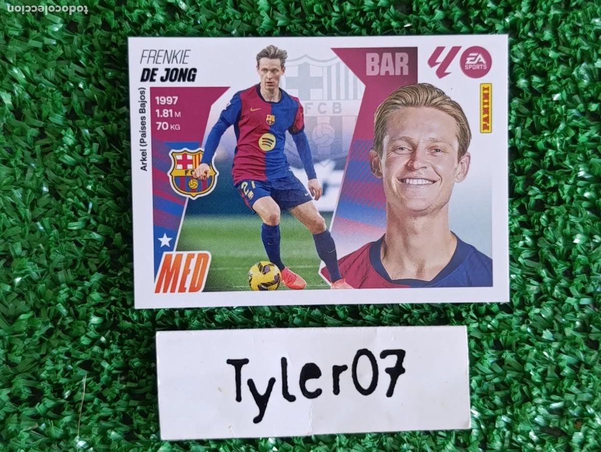 Coleccionismo Cromos antiguos: DE JONG BARCELONA 12 LIGA ESTE 2025 2026 25 26