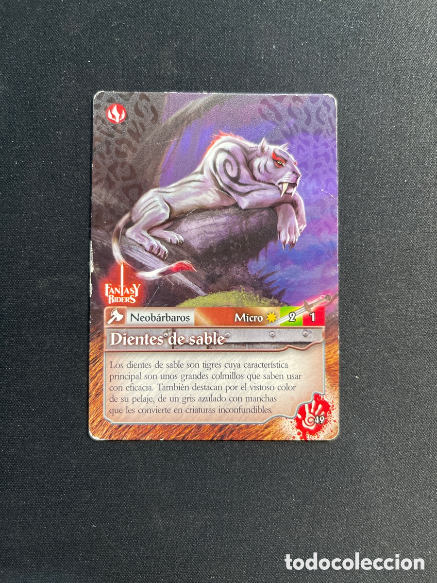 Coleccionismo Cromos antiguos: Dientes de sable 49 Fantasy Riders 2018 Panini