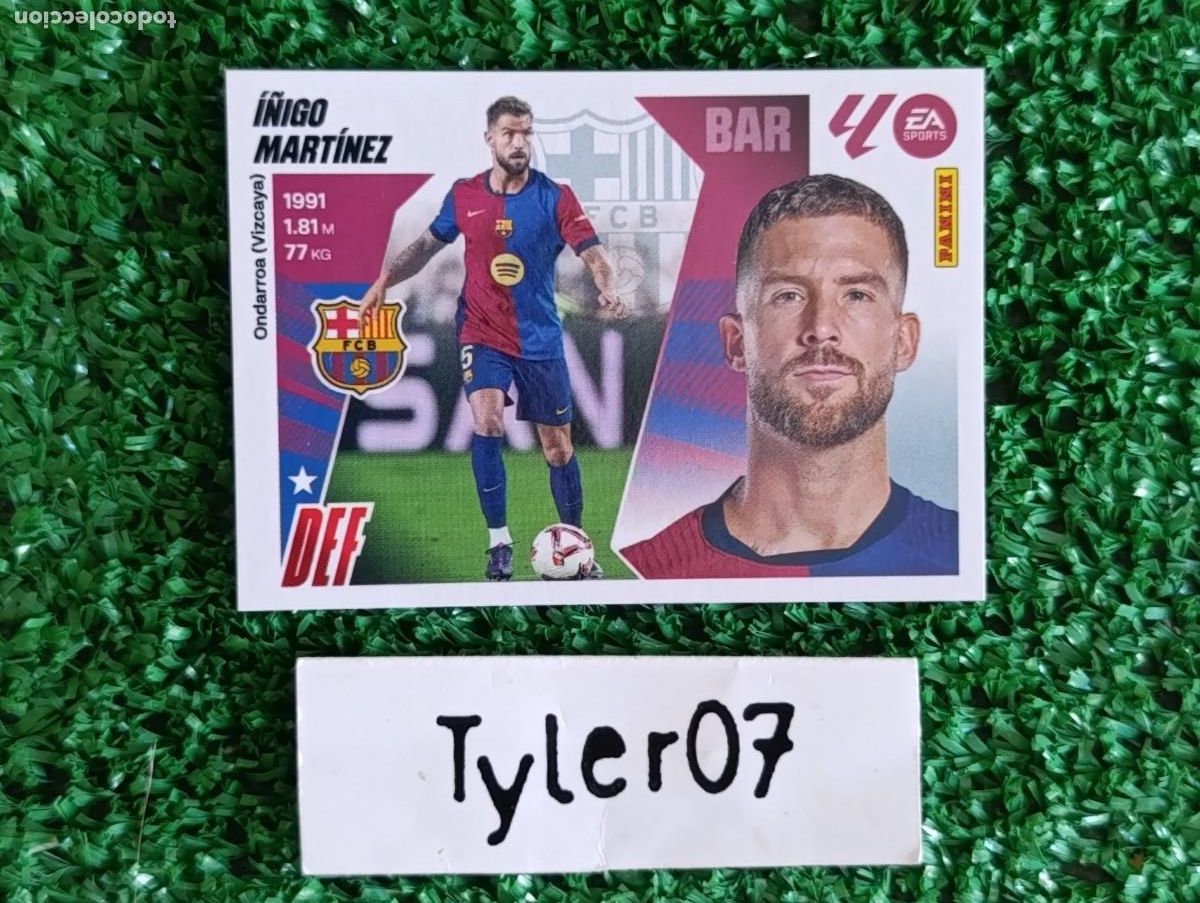 Colecionismo Cromos antigos: I&Ntilde;IGO MARTINEZ BARCELONA 7 LIGA ESTE 2025 2026 25 26