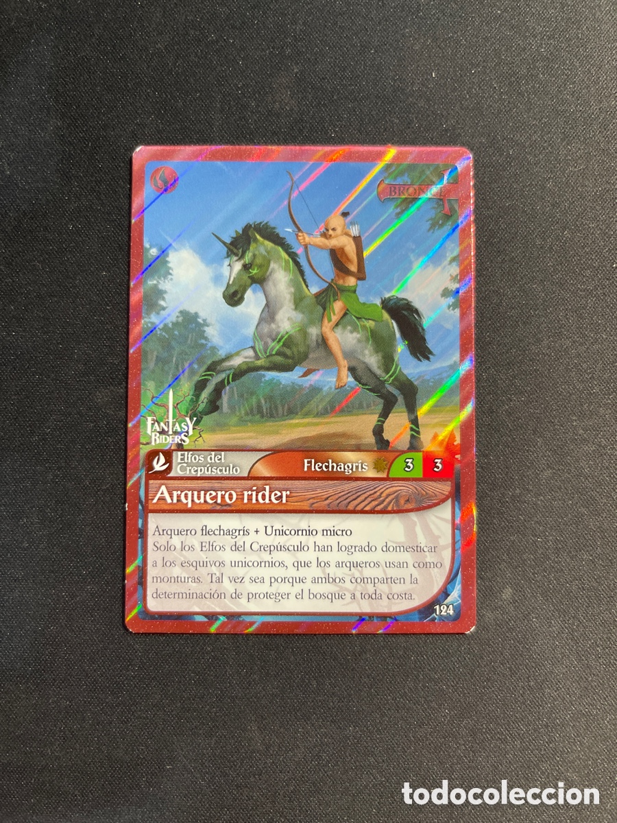 Coleccionismo Cromos antiguos: Arquero Rider 124 Fantasy Riders 2018 Panini