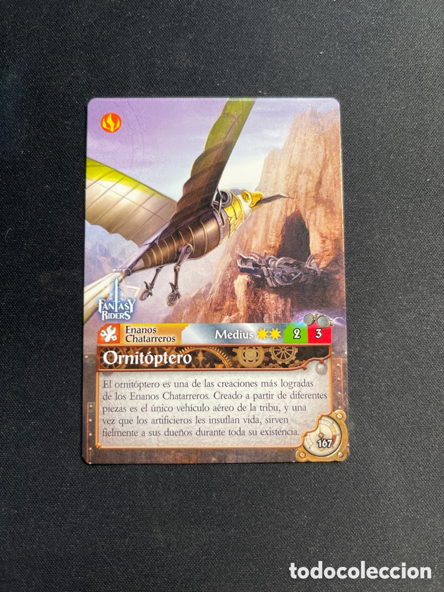 Coleccionismo Cromos antiguos: Ornitoptero 167 Fantasy Riders 2018 Panini