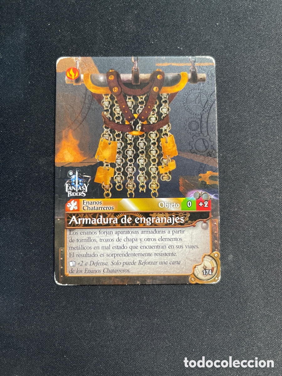 Coleccionismo Cromos antiguos: Armadura de engranajes 174 Fantasy Riders 2018 Panini