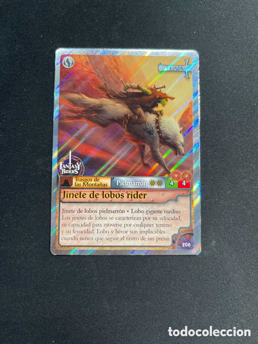 Coleccionismo Cromos antiguos: Jinete de lobos rider 206 Fantasy Riders 2018 Panini