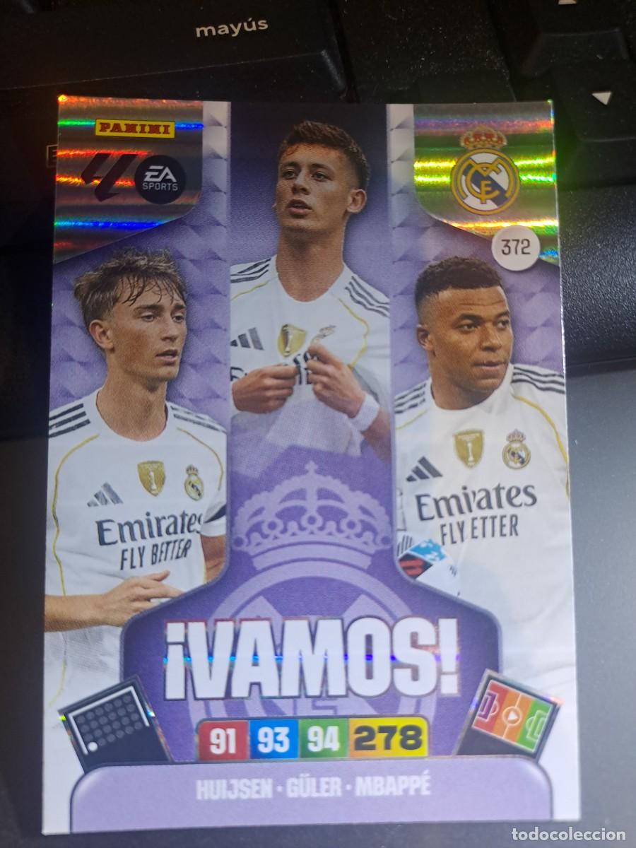 Coleccionismo Cromos antiguos: ADRENALYN XL HUIJSEN GULER MBAPPE VAMOS 372 REAL MADRID CROMO LIGA 2025 2026 25 26 PANINI