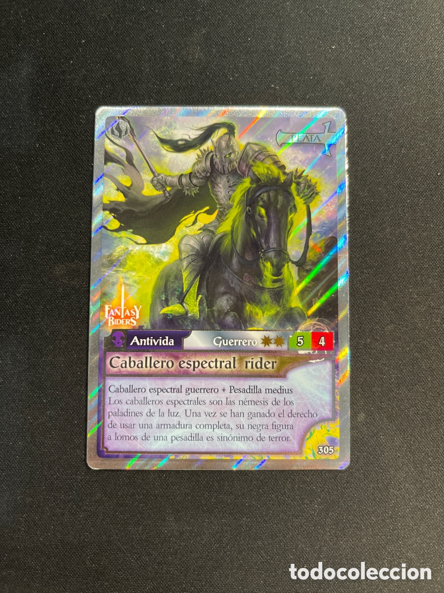 Coleccionismo Cromos antiguos: Caballero espectral rider 305 Fantasy Riders 2018 Panini