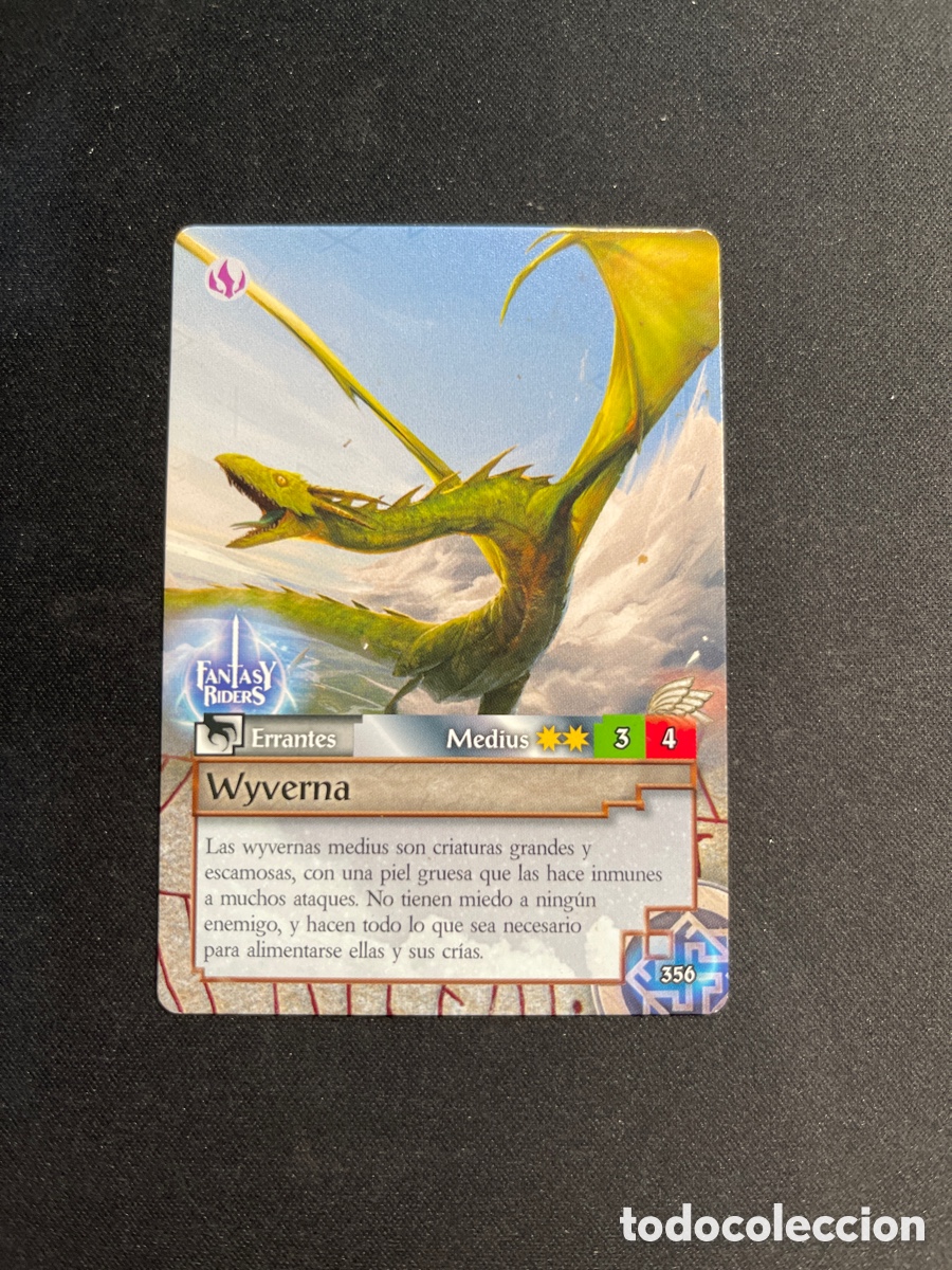 Coleccionismo Cromos antiguos: Wyverna 356 Fantasy Riders 2018 Panini