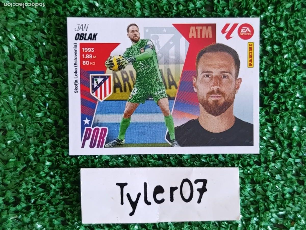 Coleccionismo Cromos antiguos: OBLAK ATLETICO DE MADRID 3 LIGA ESTE 2025 2026 25 26