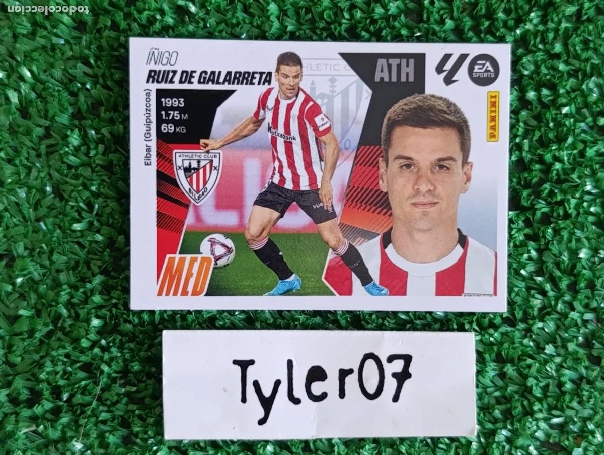Coleccionismo Cromos antiguos: RUIZ DE GALARRETA ATHLETIC BILBAO 13 LIGA ESTE 2025 2026 25 26