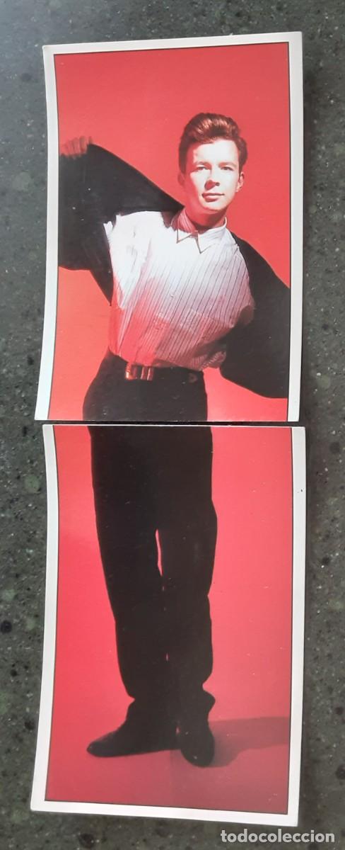 Coleccionismo Cromos antiguos: RICK ASTLEY, PANINI POP STARS 1989. DOS CROMOS .