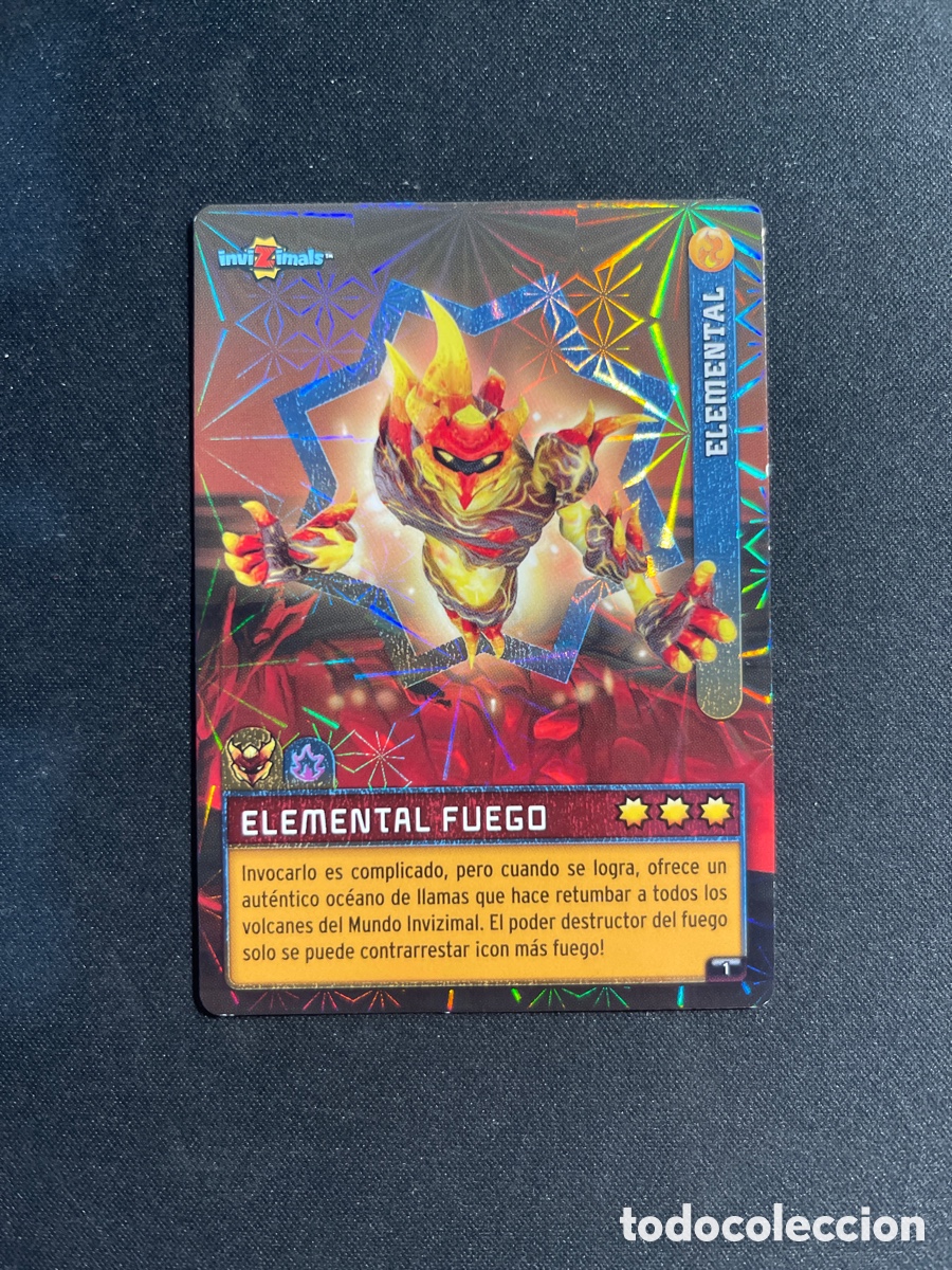 Coleccionismo Cromos antiguos: Elemental Fuego 1 Invizimals Criaturas Secretas 2023 Panini