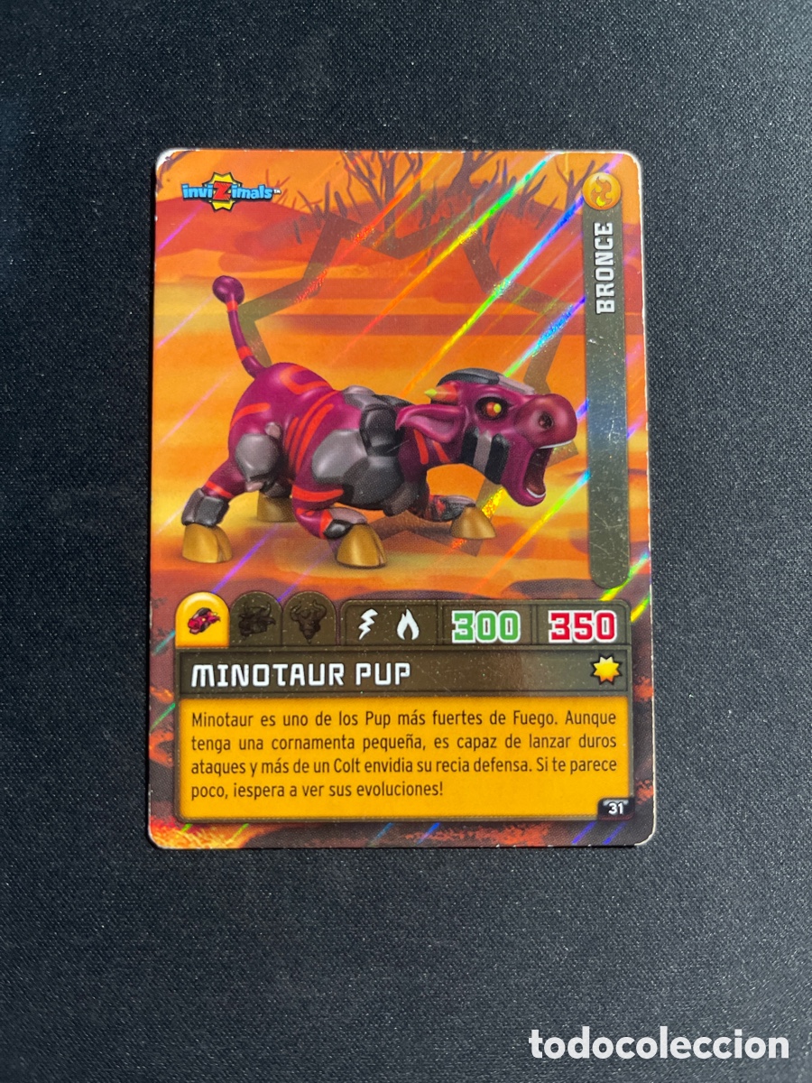 Colecionismo Cromos antigos: Minotaur Pup 31 Invizimals Criaturas Secretas 2023 Panini