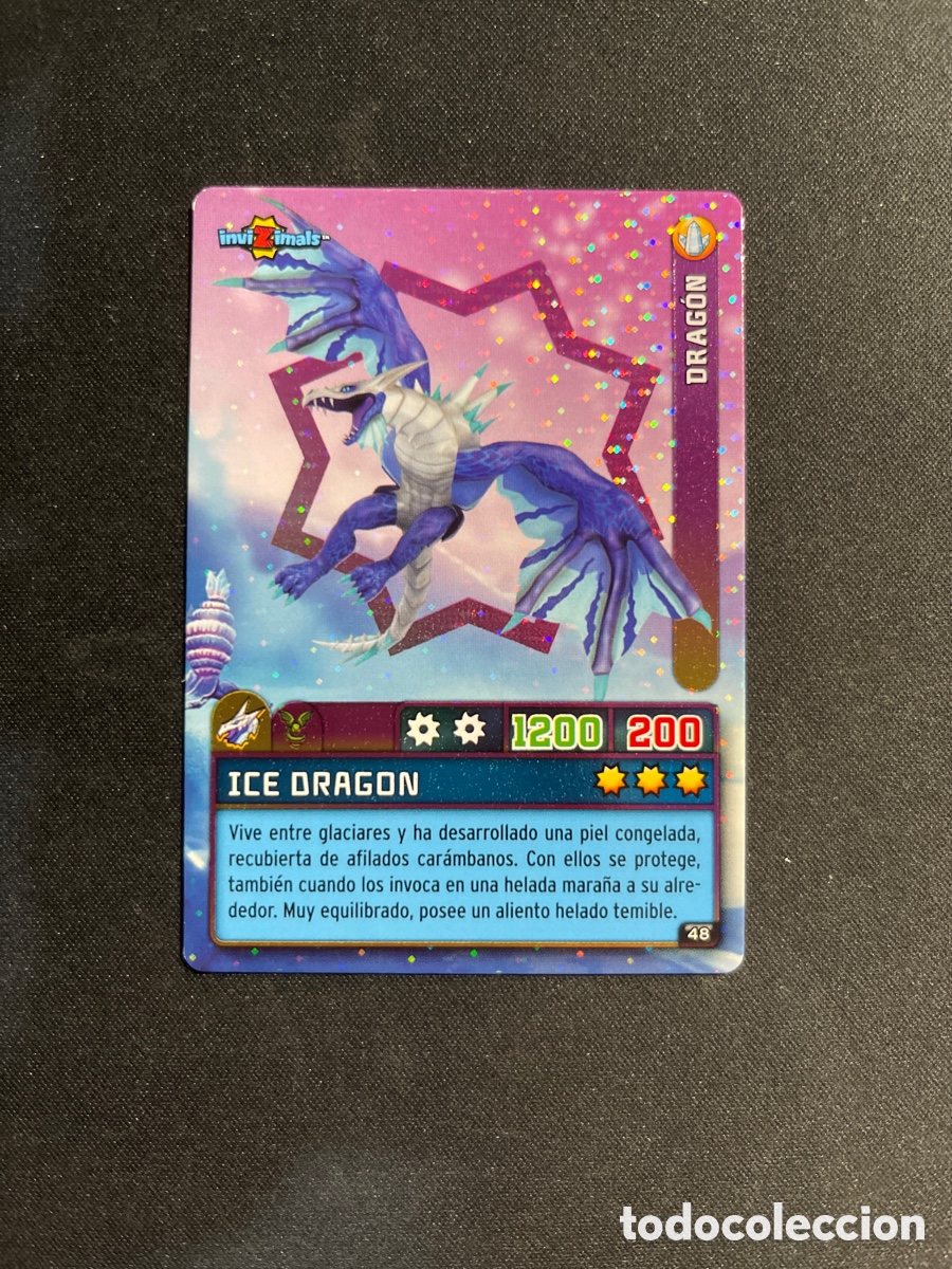 Coleccionismo Cromos antiguos: Ice Dragon 48 Invizimals Criaturas Secretas 2023 Panini
