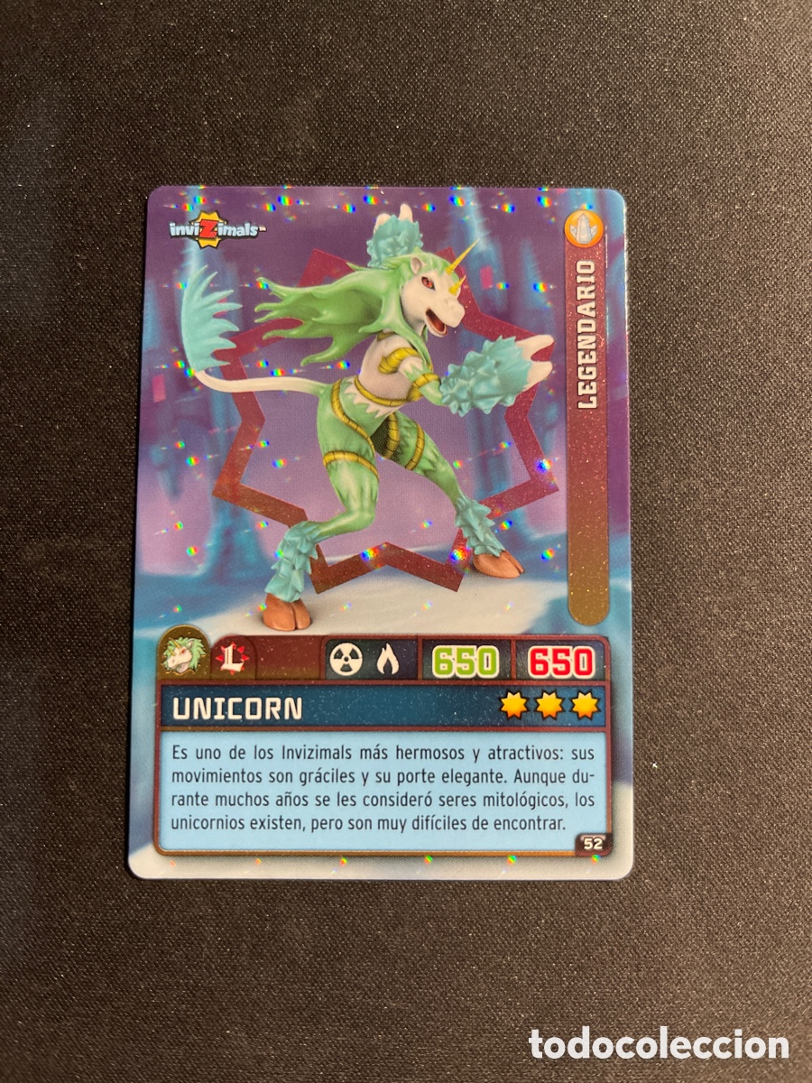 Coleccionismo Cromos antiguos: Unicorn 52 Invizimals Criaturas Secretas 2023 Panini