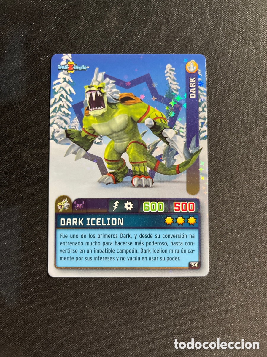 Coleccionismo Cromos antiguos: Dark Icelion 54 Invizimals Criaturas Secretas 2023 Panini