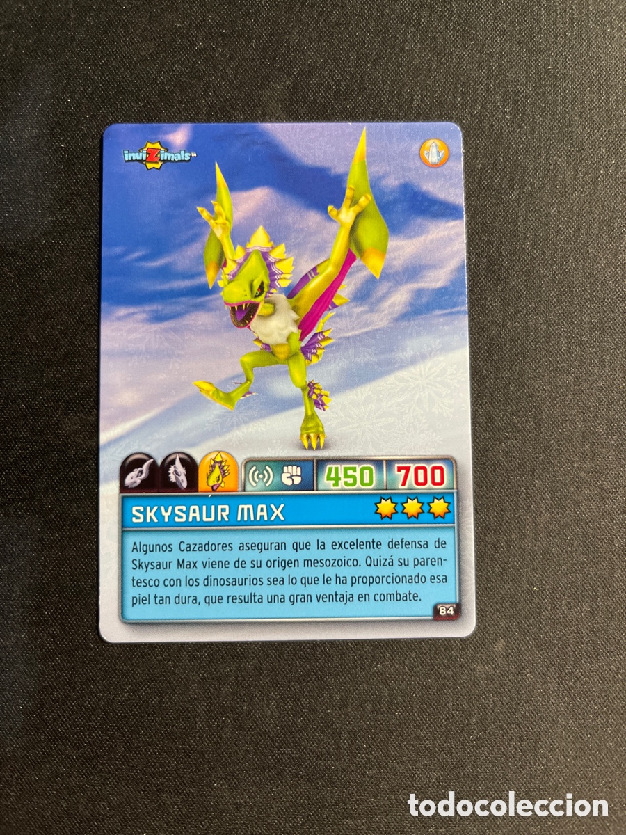 Coleccionismo Cromos antiguos: Skysaur Max 84 Invizimals Criaturas Secretas 2023 Panini