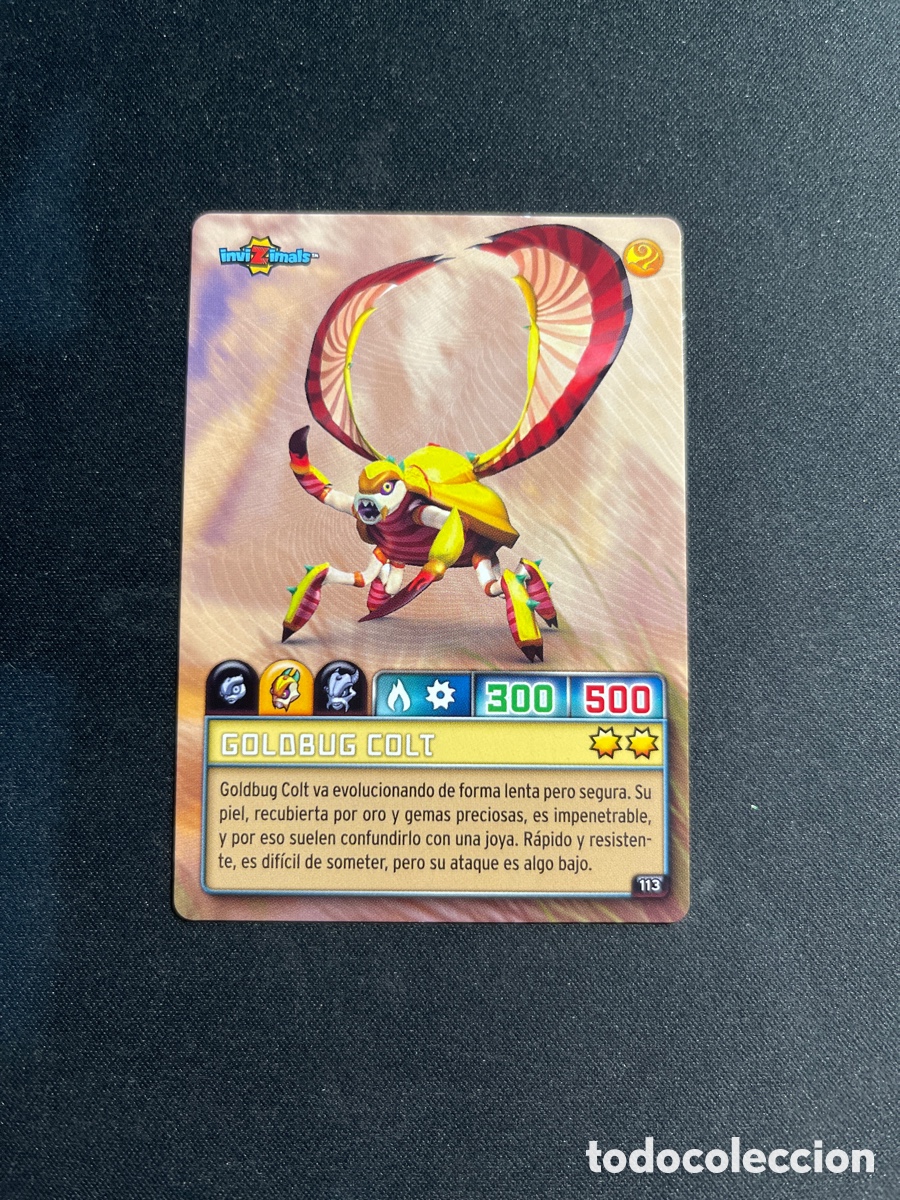 Coleccionismo Cromos antiguos: Goldbug Colt 113 Invizimals Criaturas Secretas 2023 Panini