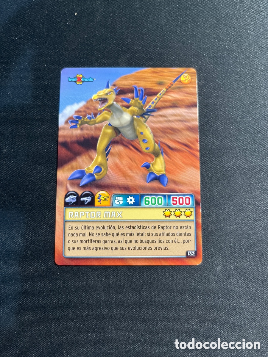 Coleccionismo Cromos antiguos: Raptor Max 132 Invizimals Criaturas Secretas 2023 Panini