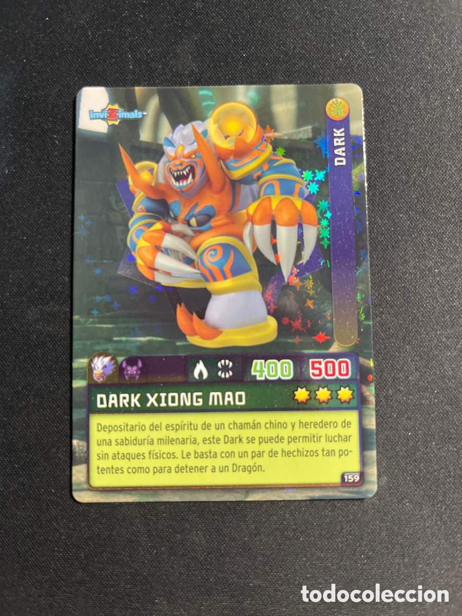 Coleccionismo Cromos antiguos: Dark Xiong Mao 159 Invizimals Criaturas Secretas 2023 Panini