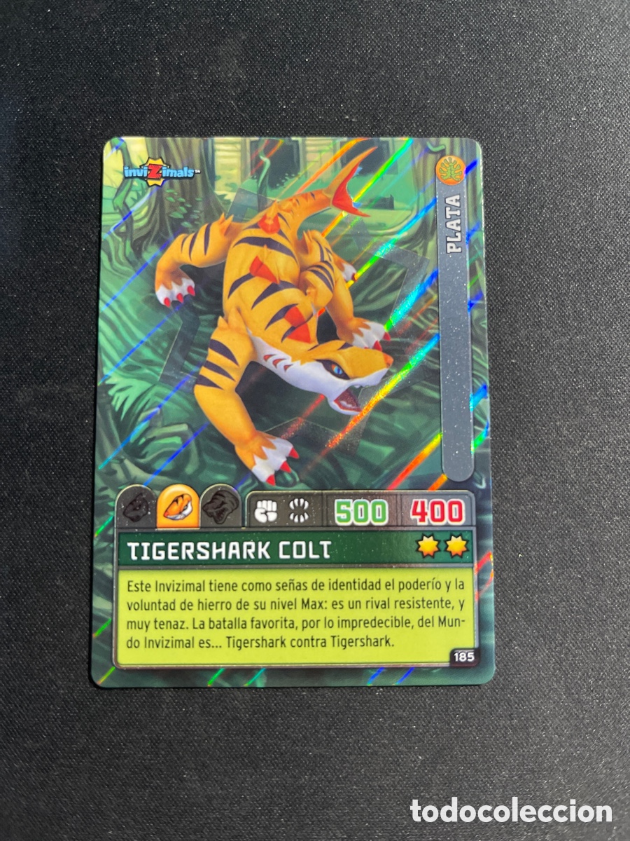 Collectable Antique Stickers: Tigershark Colt 185 Invizimals Criaturas Secretas 2023 Panini