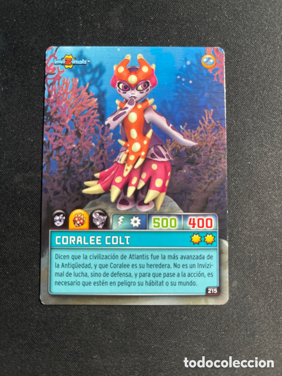 Collectable Antique Stickers: Coralee Colt 215 Invizimals Criaturas Secretas 2023 Panini
