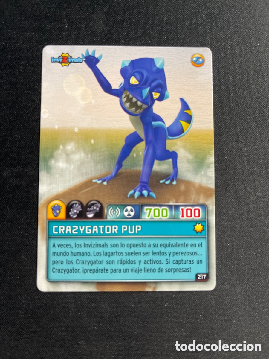 Coleccionismo Cromos antiguos: Crazygator Pup 217 Invizimals Criaturas Secretas 2023 Panini