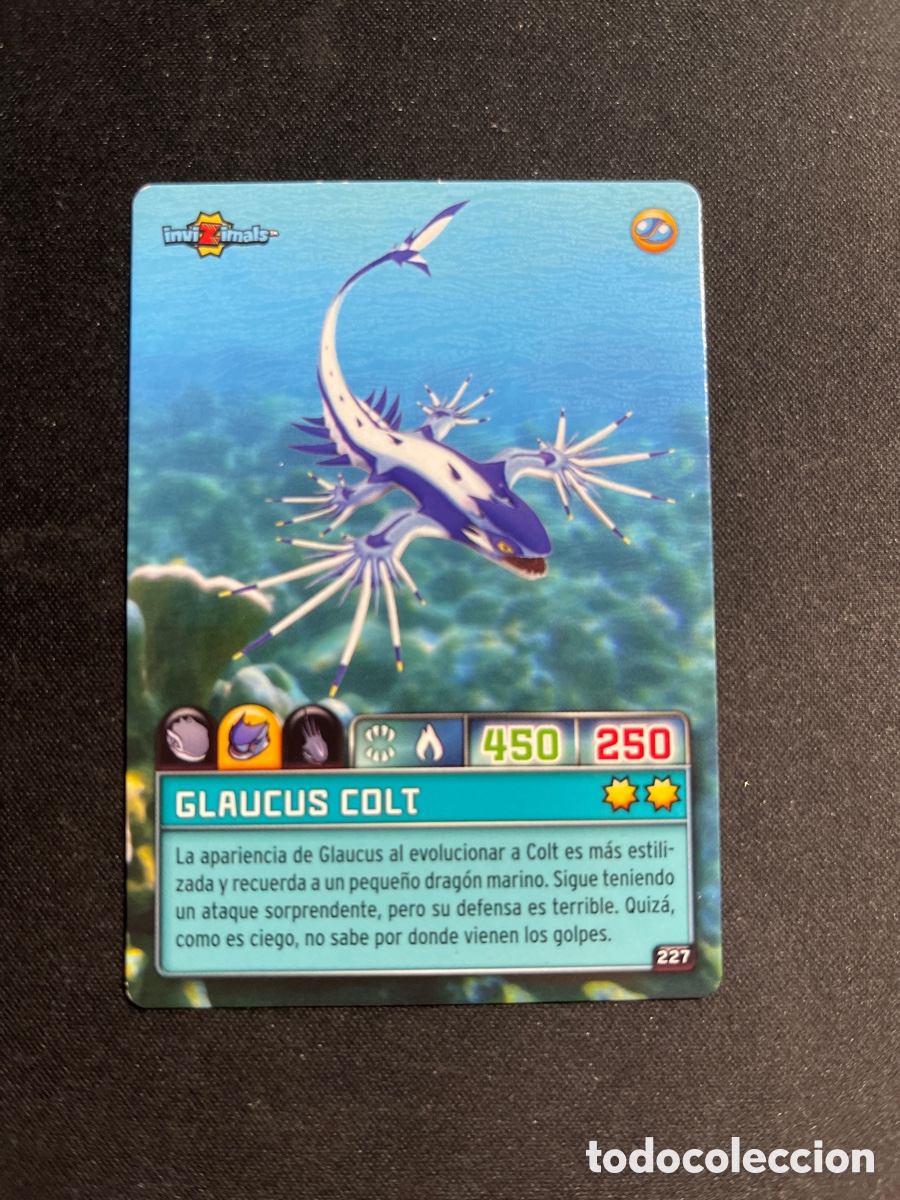 Coleccionismo Cromos antiguos: Glaucus Colt 227 Invizimals Criaturas Secretas 2023 Panini